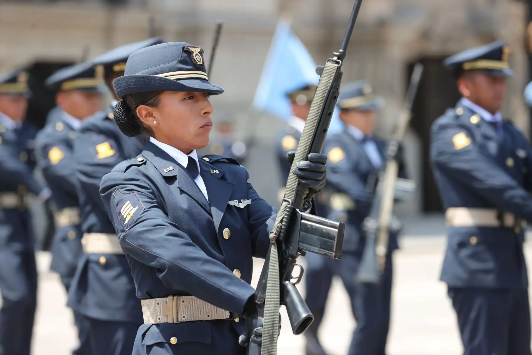 Tradicional cambio de guardia en Palacio de Gobierno. Foto: ANDINA/ Prensa Presidencia