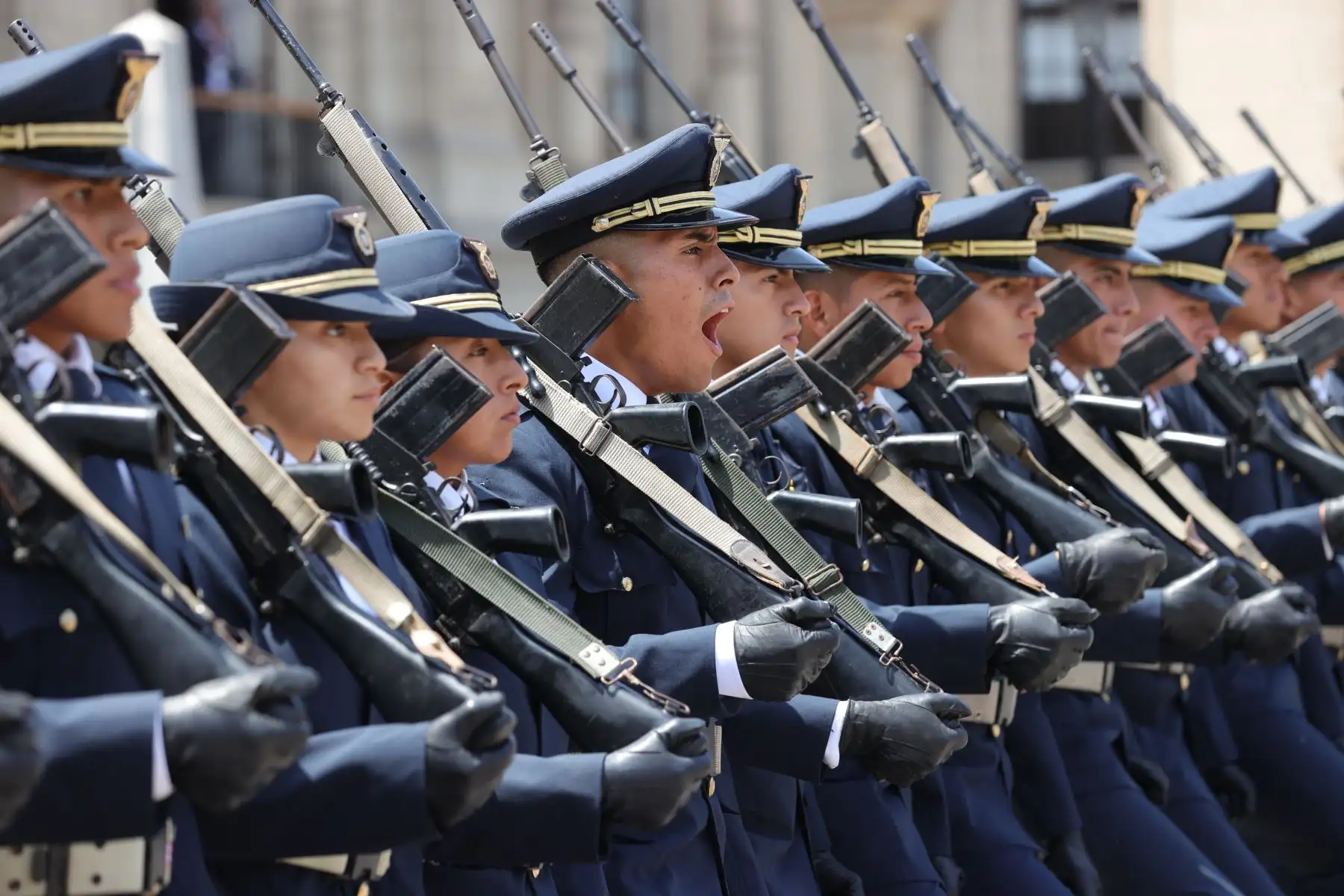 Tradicional cambio de guardia en Palacio de Gobierno. Foto: ANDINA/ Prensa Presidencia