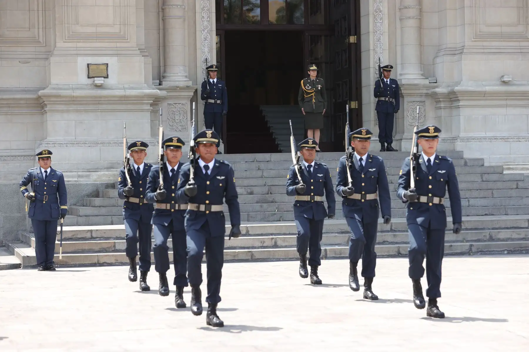 Tradicional cambio de guardia en Palacio de Gobierno. Foto: ANDINA/ Prensa Presidencia