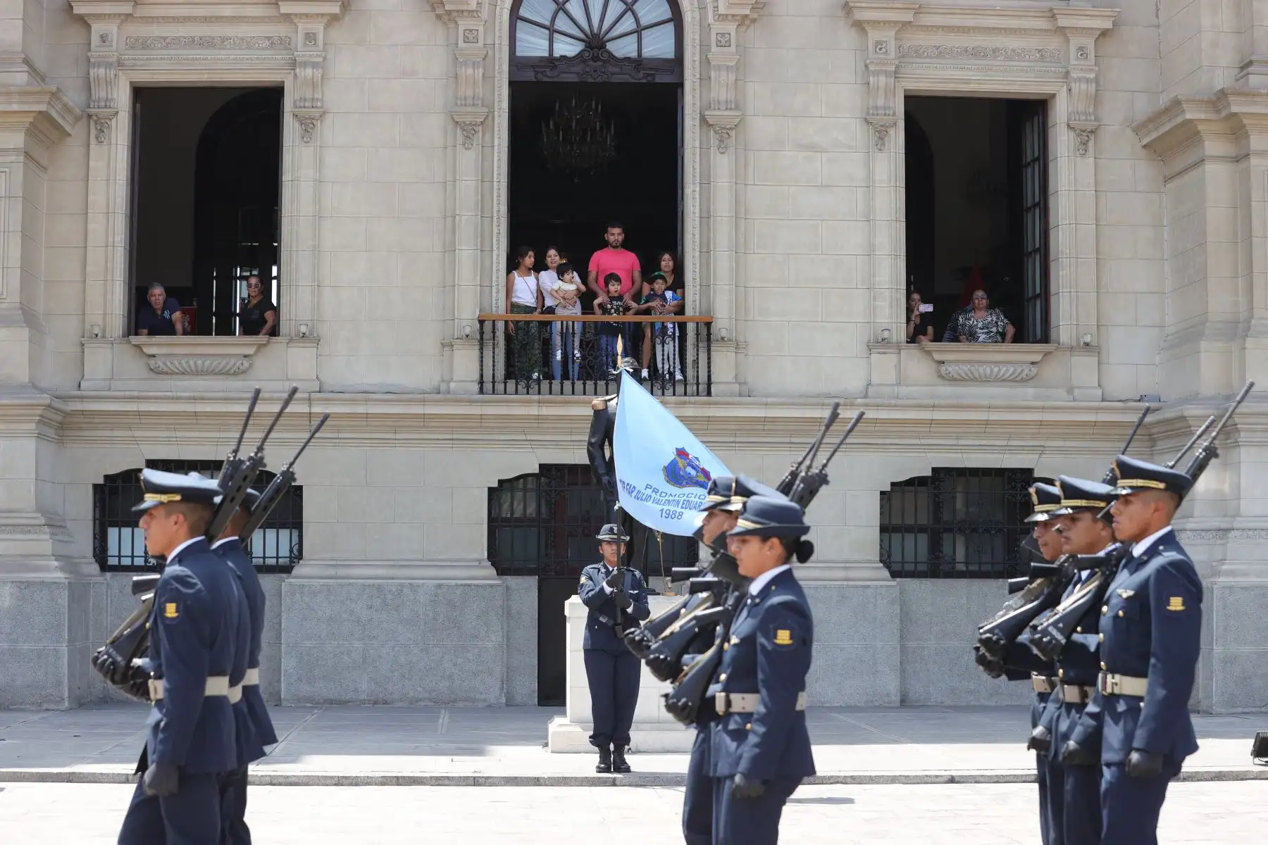 Tradicional cambio de guardia en Palacio de Gobierno. Foto: ANDINA/ Prensa Presidencia