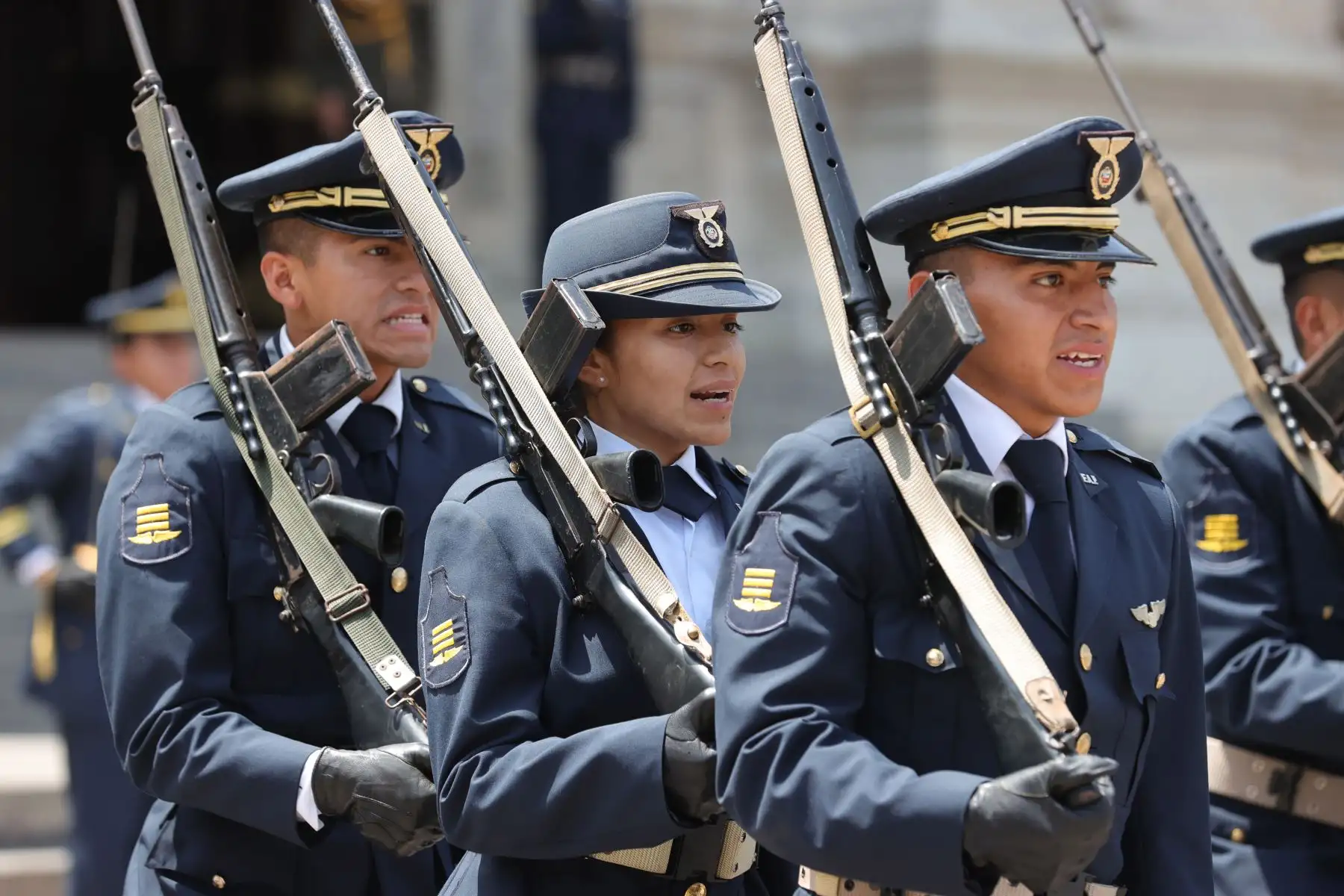 Tradicional cambio de guardia en Palacio de Gobierno. Foto: ANDINA/ Prensa Presidencia