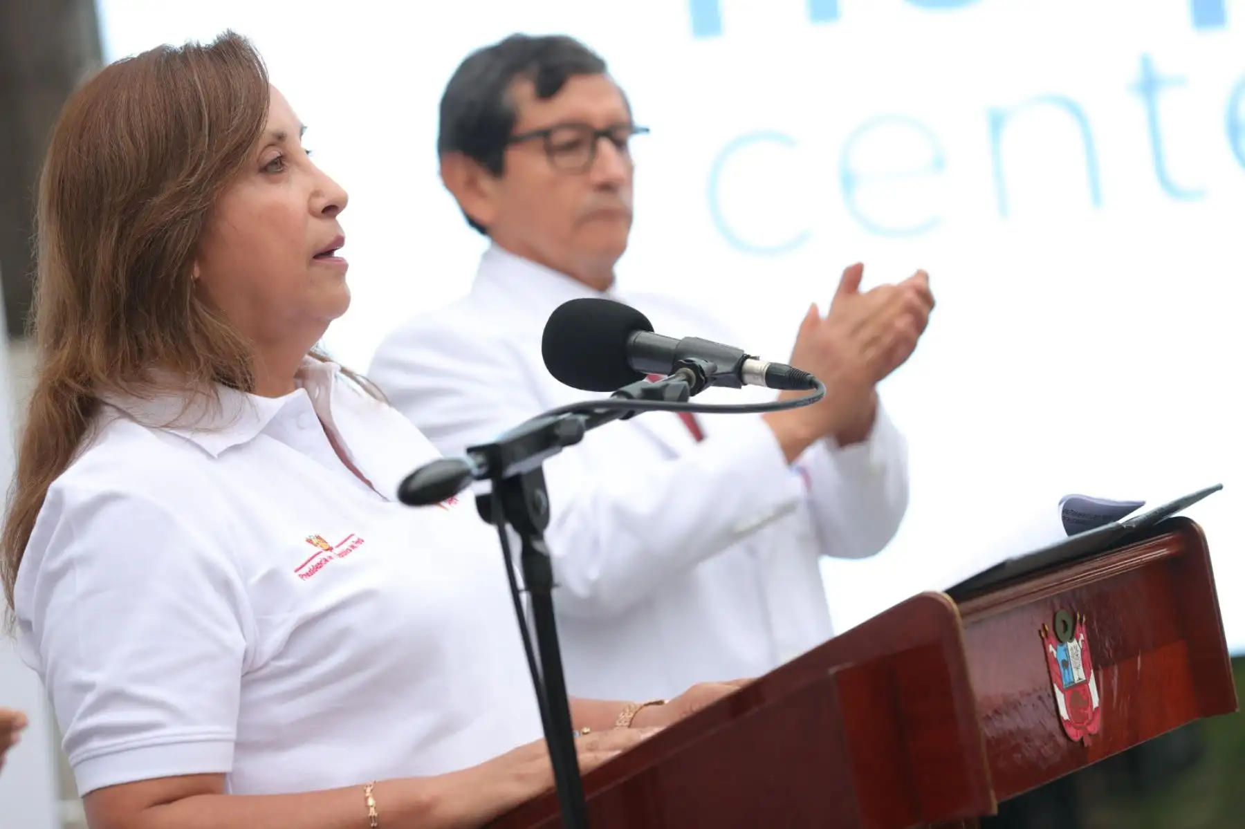 Presidenta Dina Boluarte participa en el lanzamiento del Plan Hospitales Centenarios. Foto: ANDINA/Prensa Presidencia