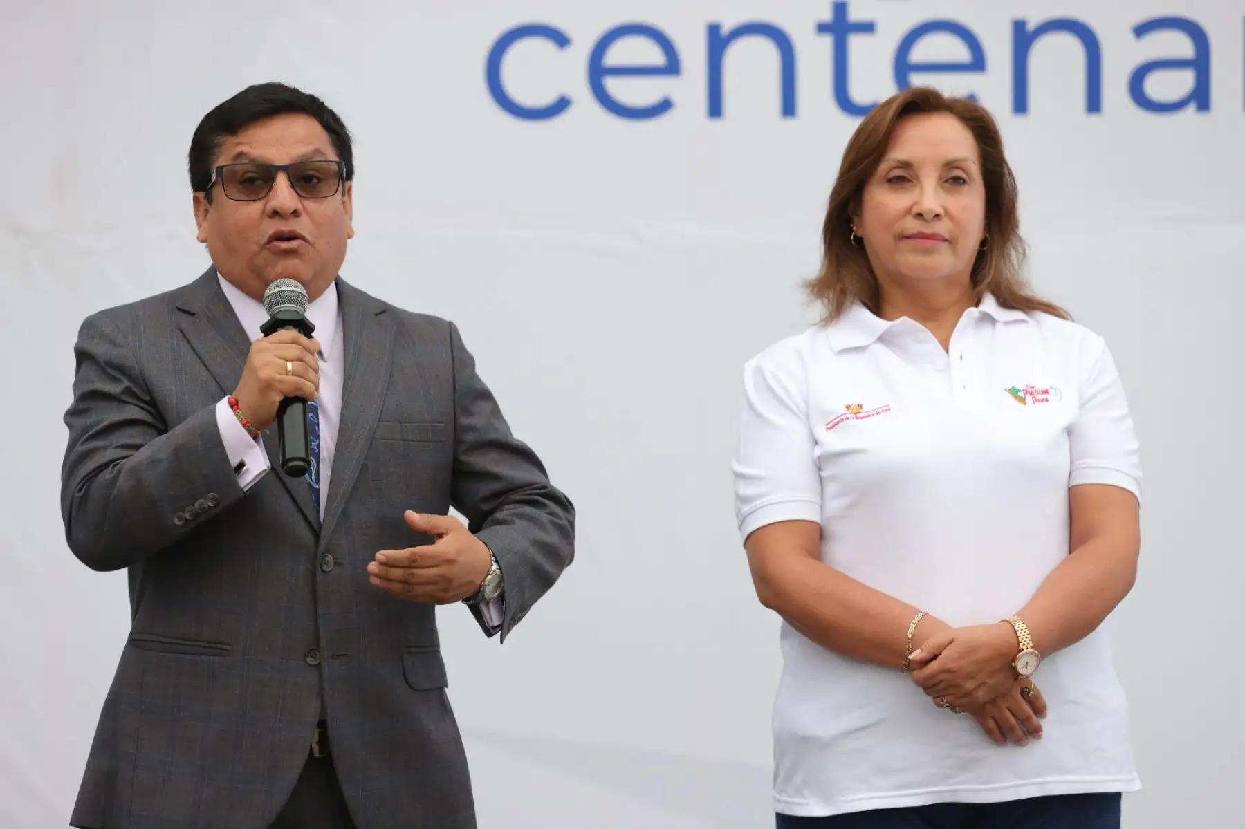 Presidenta Dina Boluarte participa en el lanzamiento del Plan Hospitales Centenarios. Foto: ANDINA/Prensa Presidencia