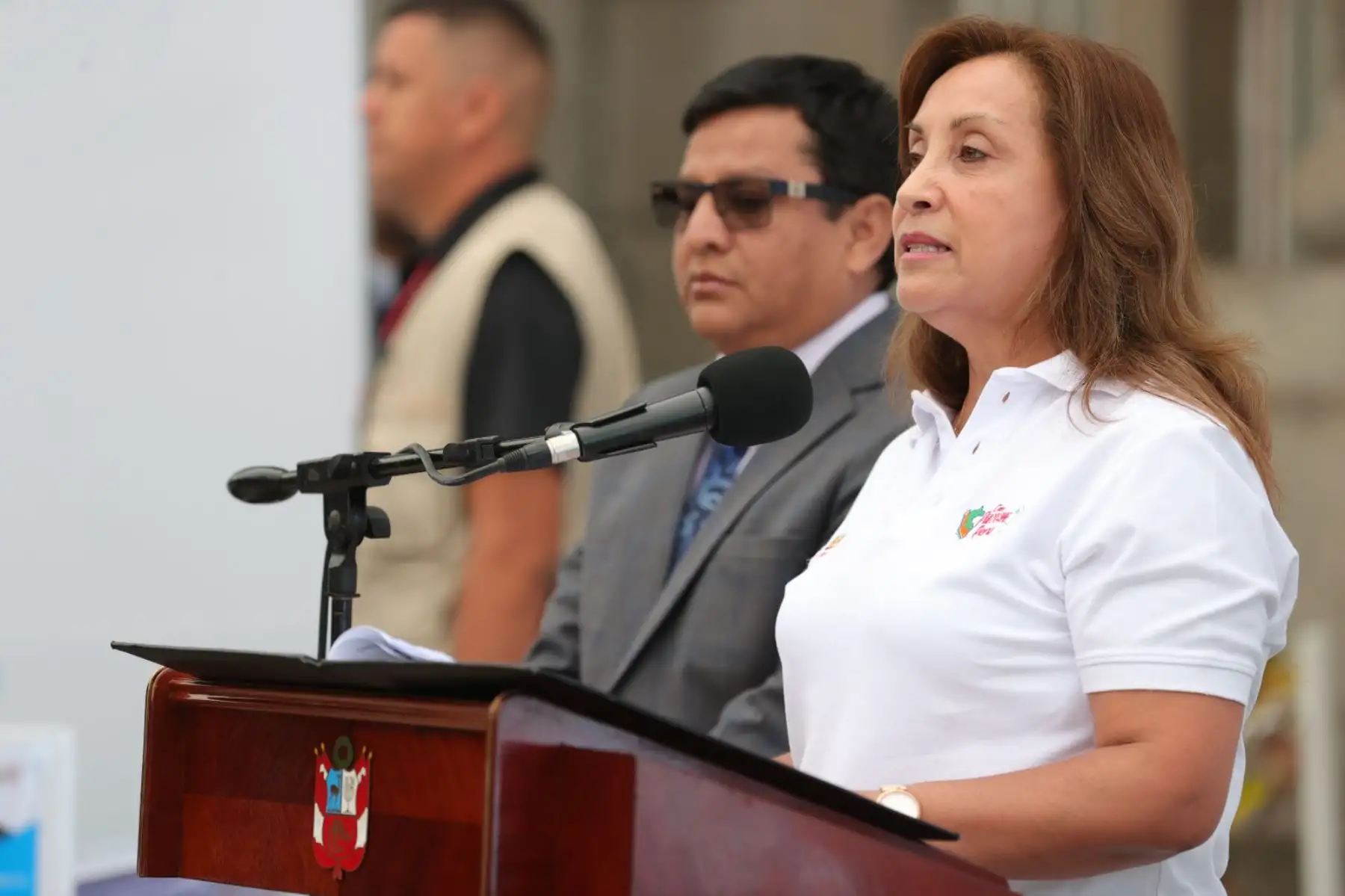 Presidenta Dina Boluarte participa en el lanzamiento del Plan Hospitales Centenarios. Foto: ANDINA/Prensa Presidencia