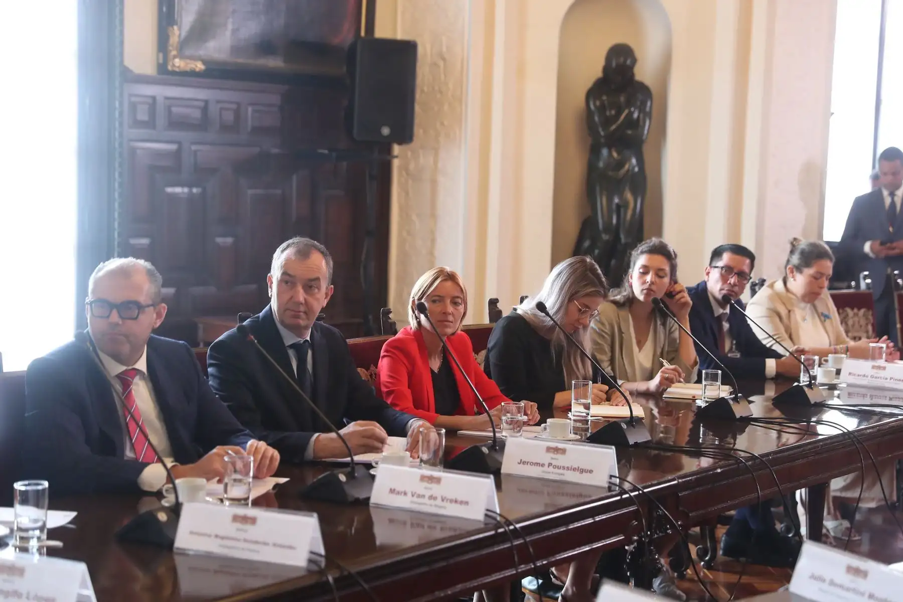 La presidenta de la república, Dina Boluarte, sostuvo una reunión con actores locales y de la comunidad internacional para analizar el Plan de Acción Saweto.
Foto: ANDINA/Prensa Presidencia