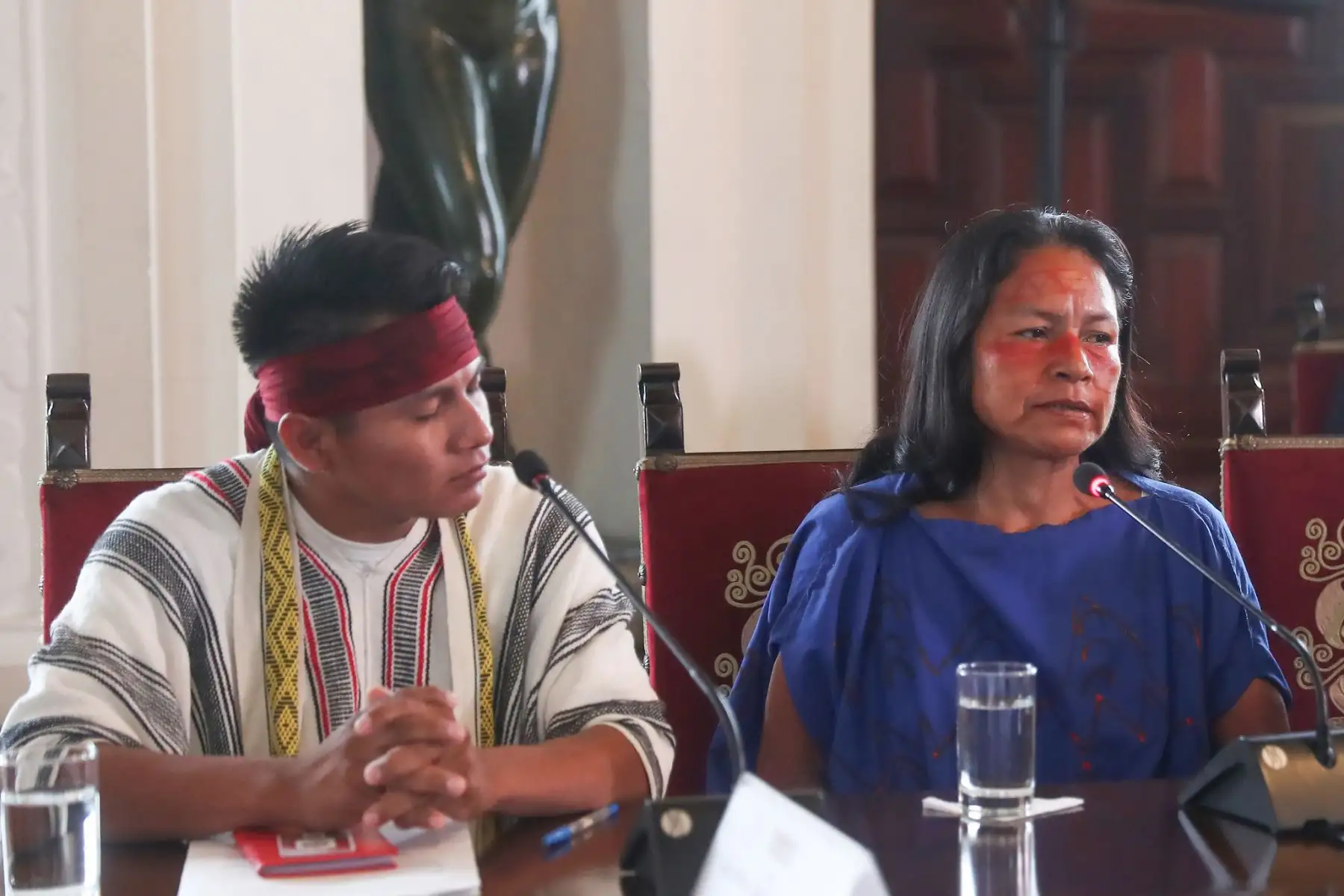 La presidenta de la república, Dina Boluarte, sostuvo una reunión con actores locales y de la comunidad internacional para analizar el Plan de Acción Saweto.
Foto: ANDINA/Prensa Presidencia