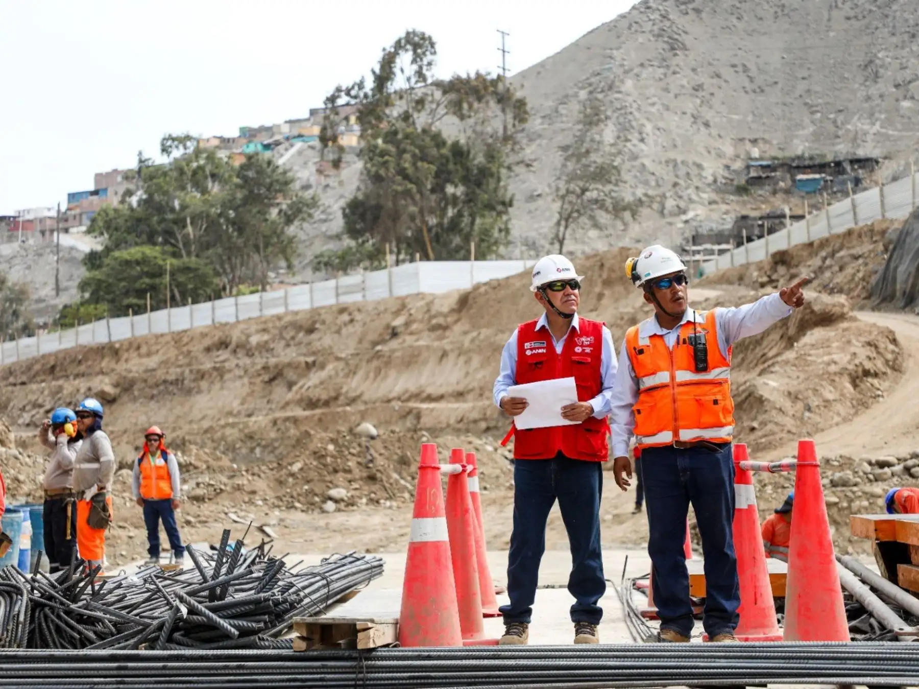 Obras en la quebrada Huaycoloro. Foto: ANDINA/difusión.