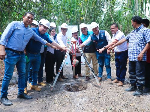 El Gobierno Regional de San Martín dio inicio al proyecto de agua potable que beneficiará a 64,672 pobladores de la ciudad de Moyobamba. ANDINA/Difusión