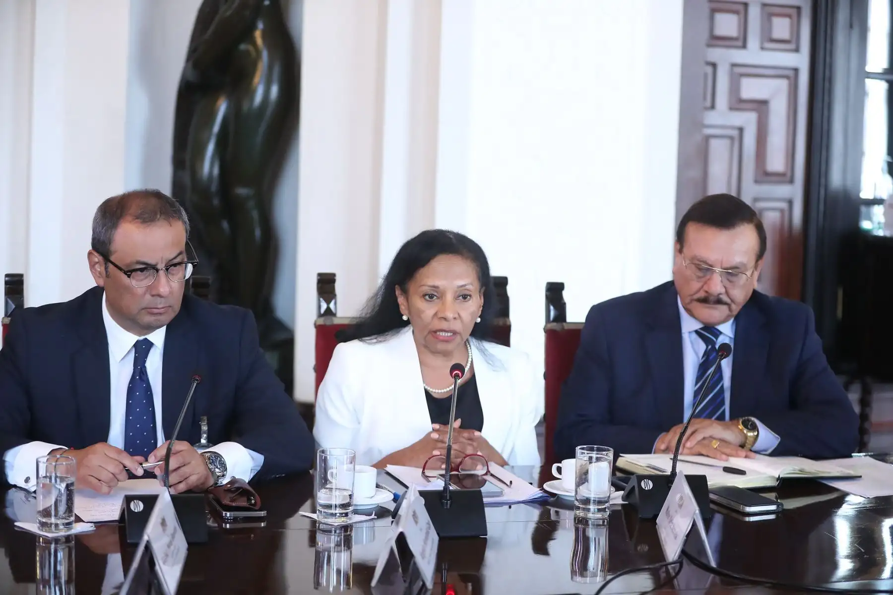 Presidenta Dina Boluarte, lidera reunión de trabajo con colectivos que representan a jóvenes y pueblos de la región Áncash.
Foto: ANDINA/Prensa Presidencia