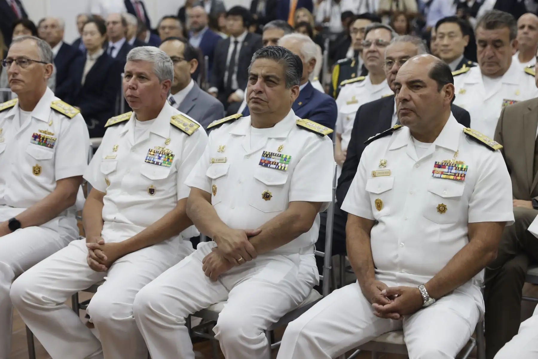 Presidenta Dina Boluarte participa de la suscripción del contrato entre SIMA y HD Hyundai Heavy Industries, para la coproducción de 4 unidades navales.
Foto: ANDINA/Prensa Presidencia