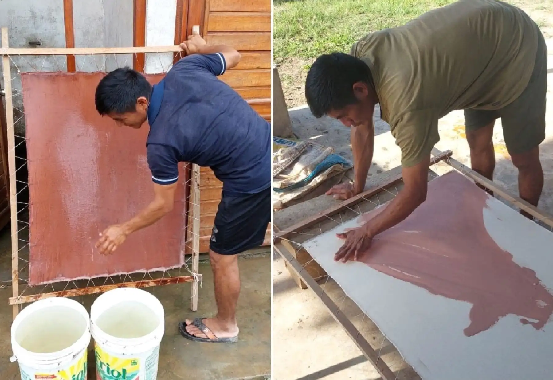 Emprendedores por naturaleza. Cooperativa awajún, ubicada en Amazonas, crea biocuero elaborado a base de shiringa y piel de peces amazónicos.