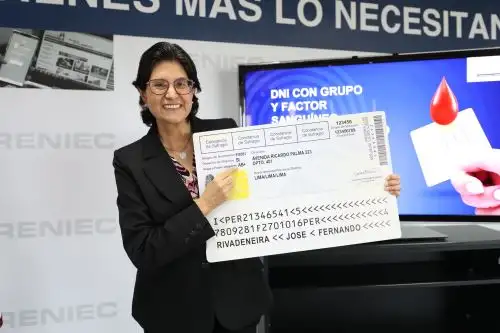 DNI incluirá grupo y factor sanguíneo. Foto:ANDINA/Difusión