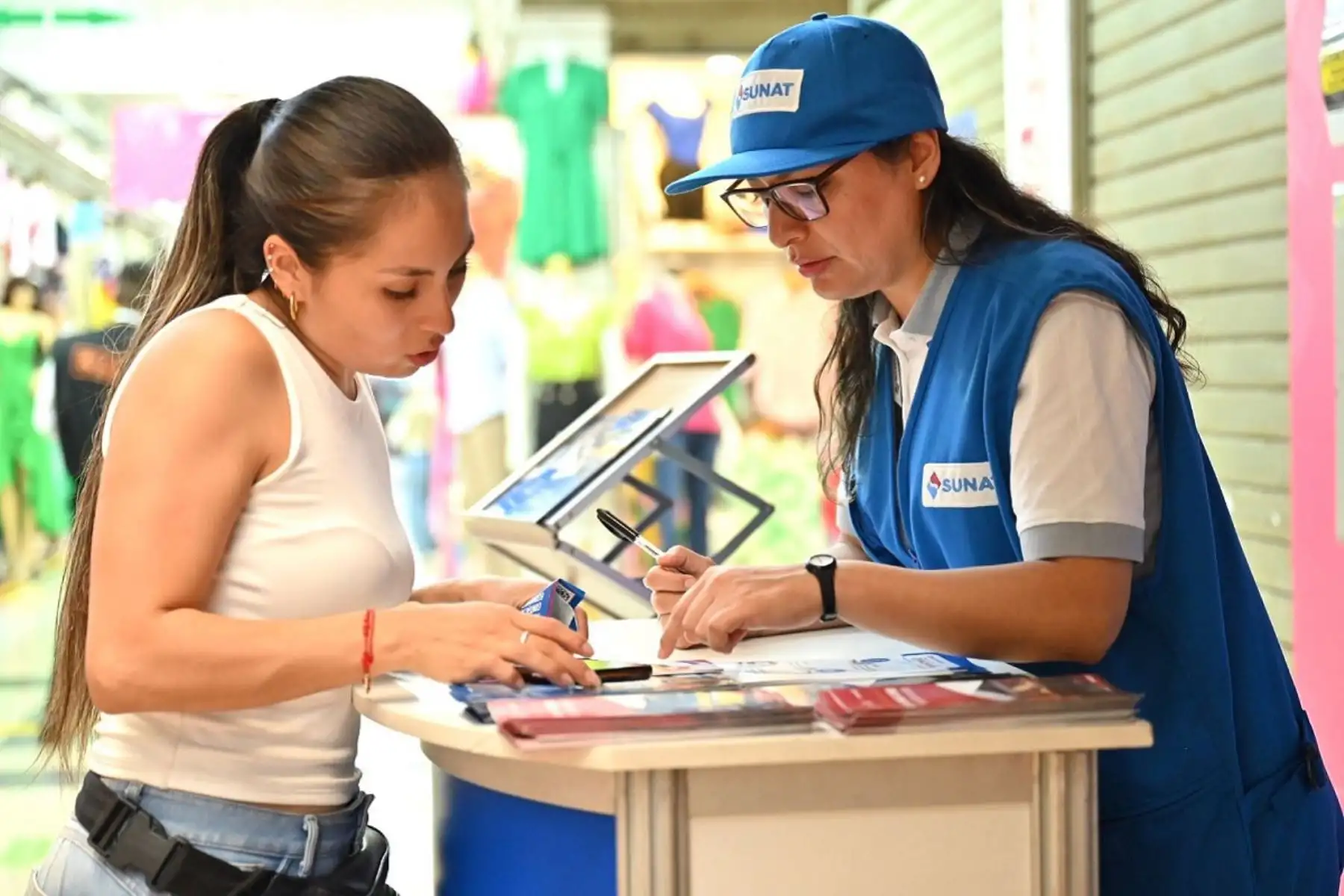 Sunat realizó acciones preventivas en Polvos Rosados. Foto: Cortesía.