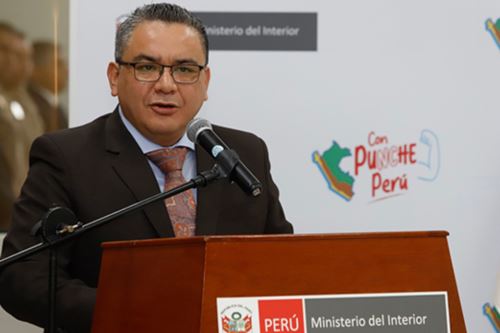 Juan José Santivañez, ministro del Interior. ANDINA/Difusión