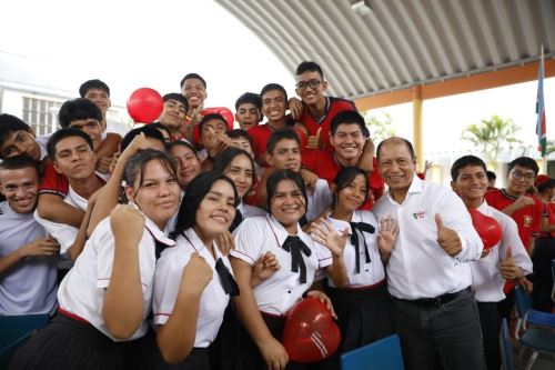 El titular del MTPE, Daniel Maurate, junto a la Organización Internacional del Trabajo (OIT), participó en el lanzamiento de la "Ideatón por el Empleo Juvenil" y de la plataforma "Mi Carrera" en la región San Martín.Foto: Cortesía.