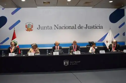 Miembros del pleno de la Junta Nacional de Justicia. ANDINA/Difusión