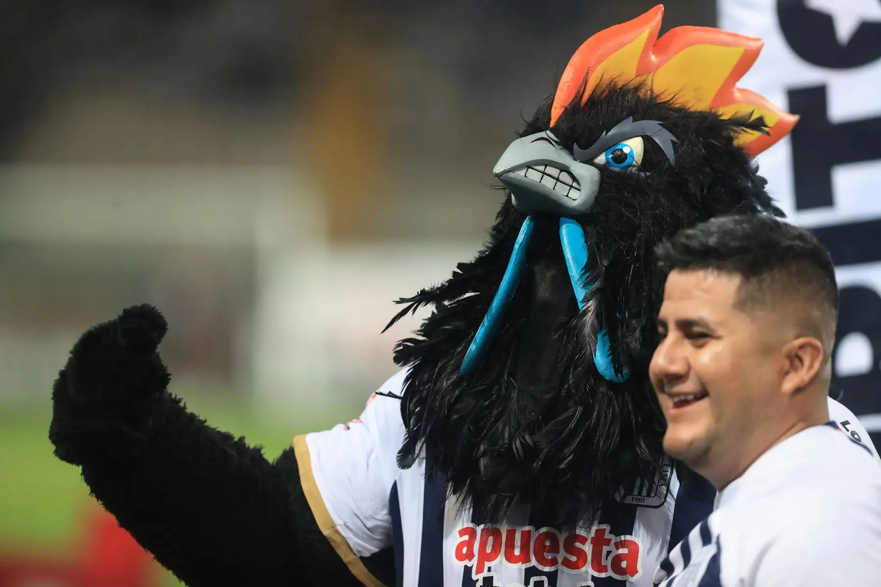 Hinchas de Alianza Lima se preparan para alentar a su equipo en el estadio Nacional, previo al encuentro que disputarán contra el Sport Boys. Foto: ANDINA/Jhonel Rodríguez