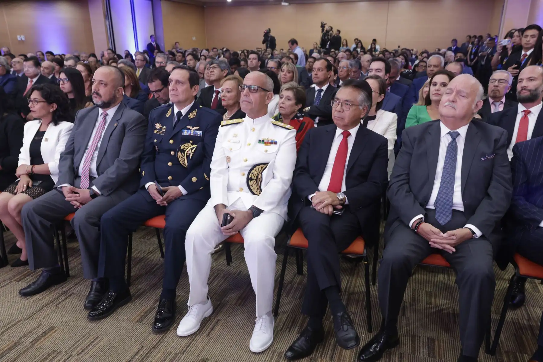 Presidenta de la república, Dina Boluarte, participó en la ceremonia por el 136° Aniversario de la Cámara de Comercio de Lima - CCL y Día del Comercio.
 Foto: ANDINA/Presidencia Perú