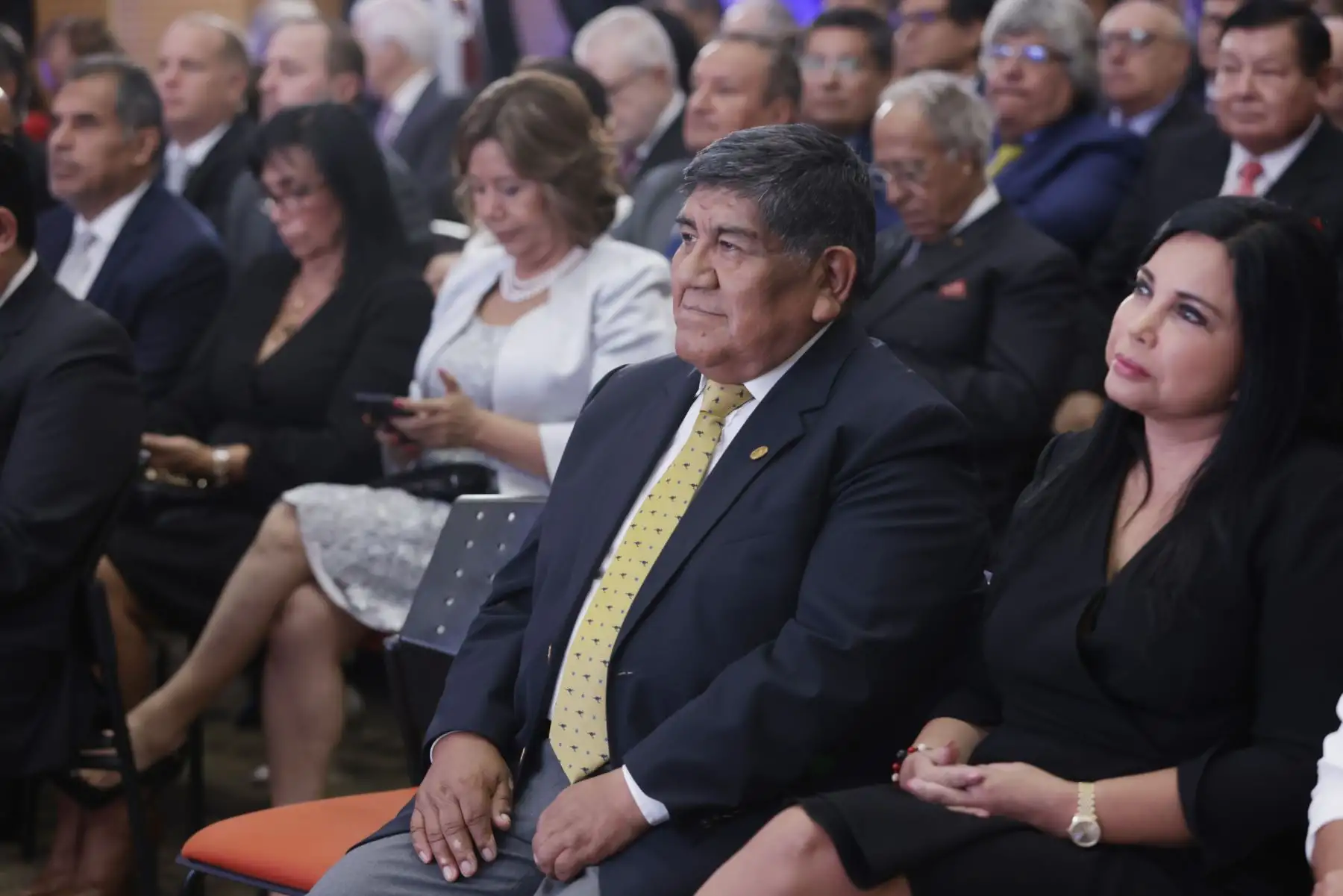 Presidenta de la república, Dina Boluarte, participó en la ceremonia por el 136° Aniversario de la Cámara de Comercio de Lima - CCL y Día del Comercio.
 Foto: ANDINA/Presidencia Perú