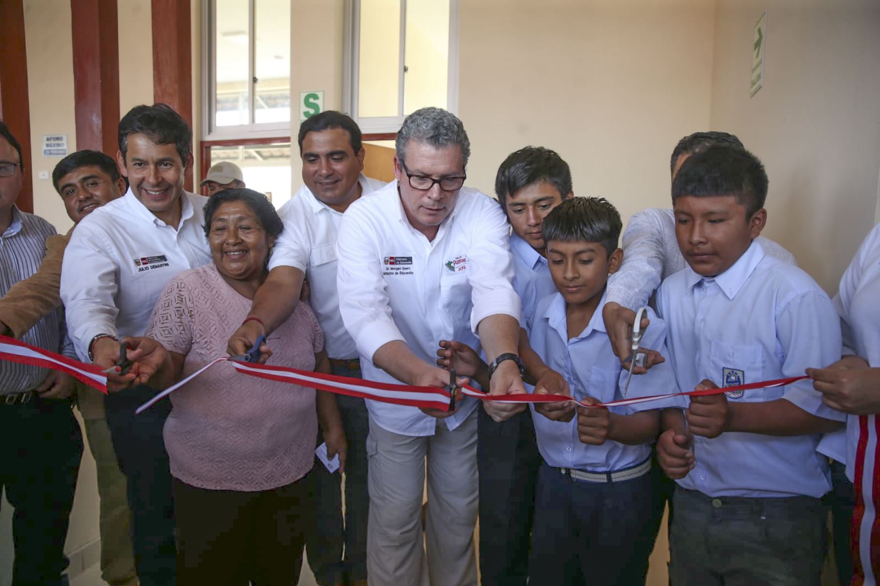 El ministro de Educación, Morgan Quero, participó en la inauguración de la residencia estudiantil del Centro Rural de Formación en Alternancia en Catacaos. Foto: ANDINA/Minedu