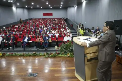 El ministro César Vásquez participó en la I Cumbre Nacional de Salud, celebrada en la ciudad de Chiclayo. Foto: ANDINA/Minsa