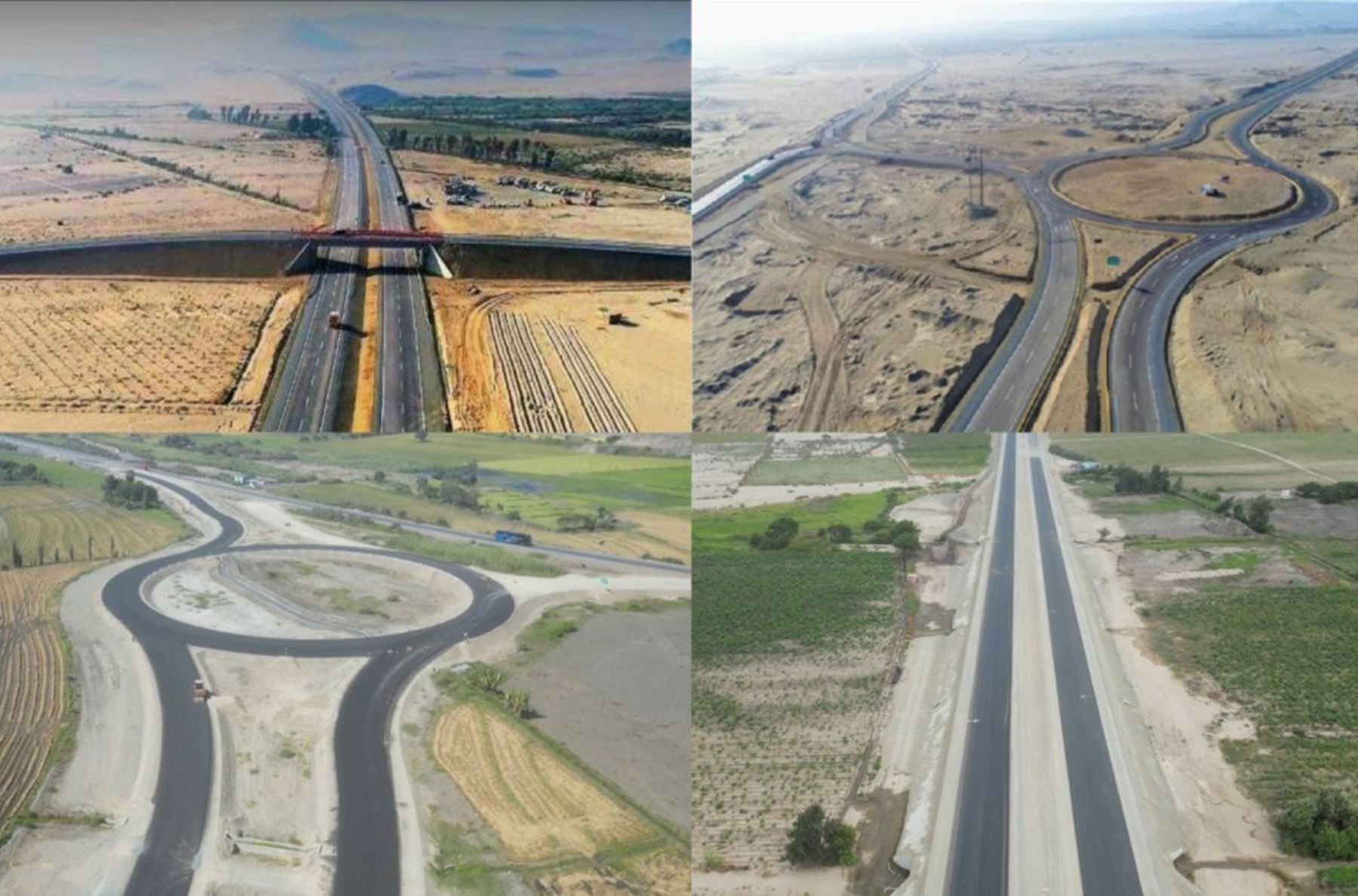 Obras de la Autopista del Norte. Foto: Ositran.