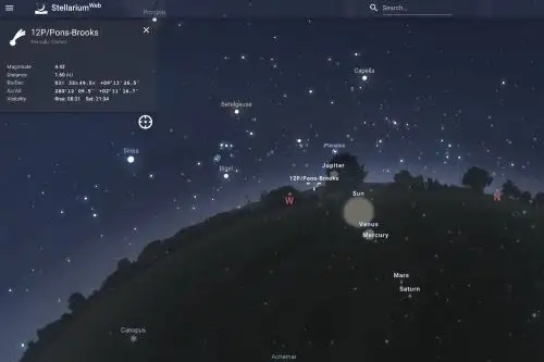 El "cometa diablo" es una montaña de roca, polvo y hielo de varios kilómetros de ancho llamada 12P/Pons-Brooks, según la NASA.