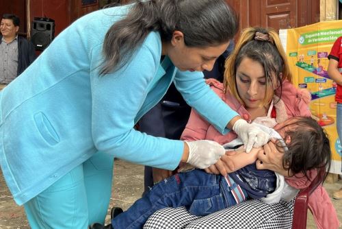 Sarampión: barrido nacional de vacunación continuará hasta el 10 de noviembre. Foto: ANDINA/Difusión.