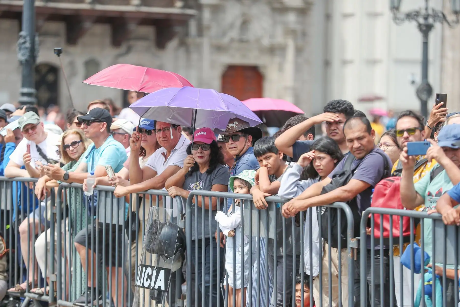 Tradicional cambio de guardia en Palacio de Gobierno. Foto: Presidencia