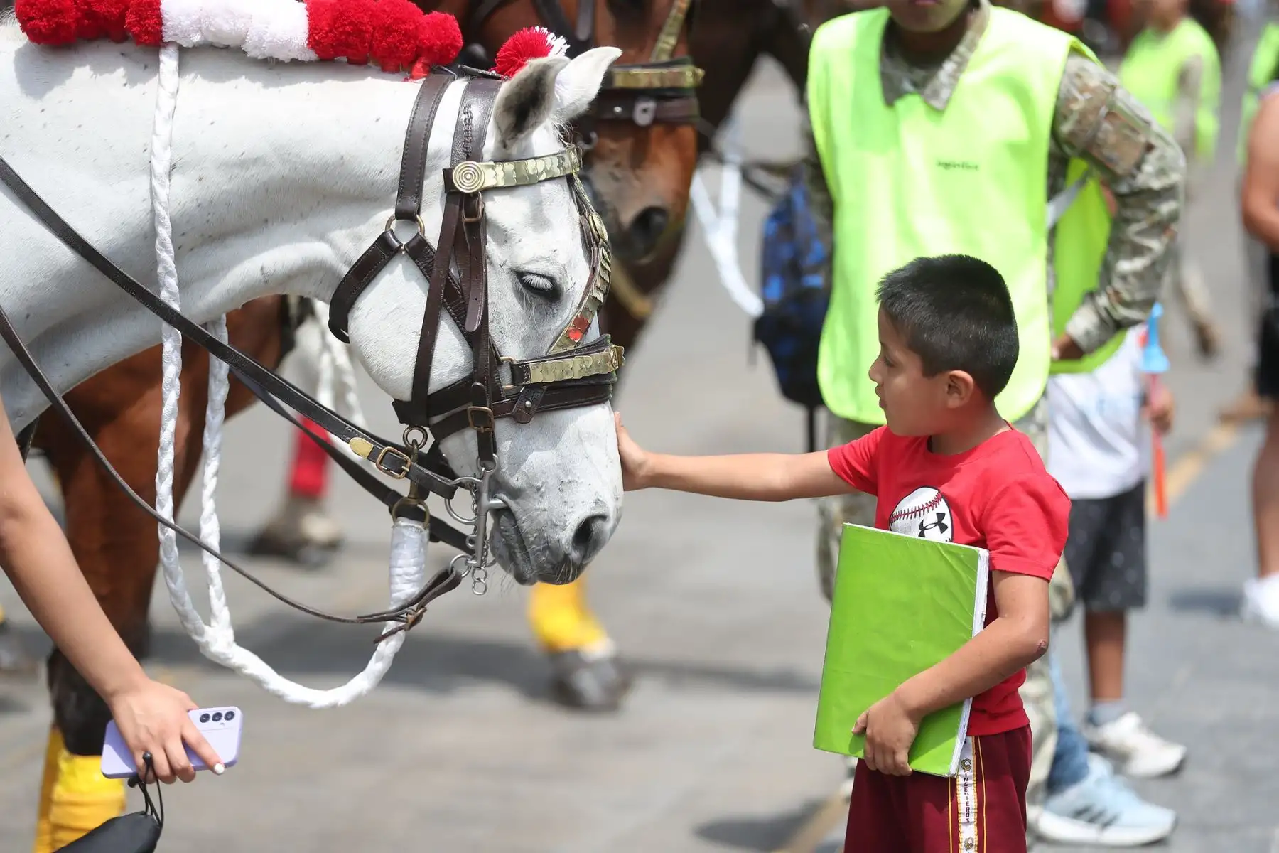 Tradicional cambio de guardia en Palacio de Gobierno. Foto: Presidencia