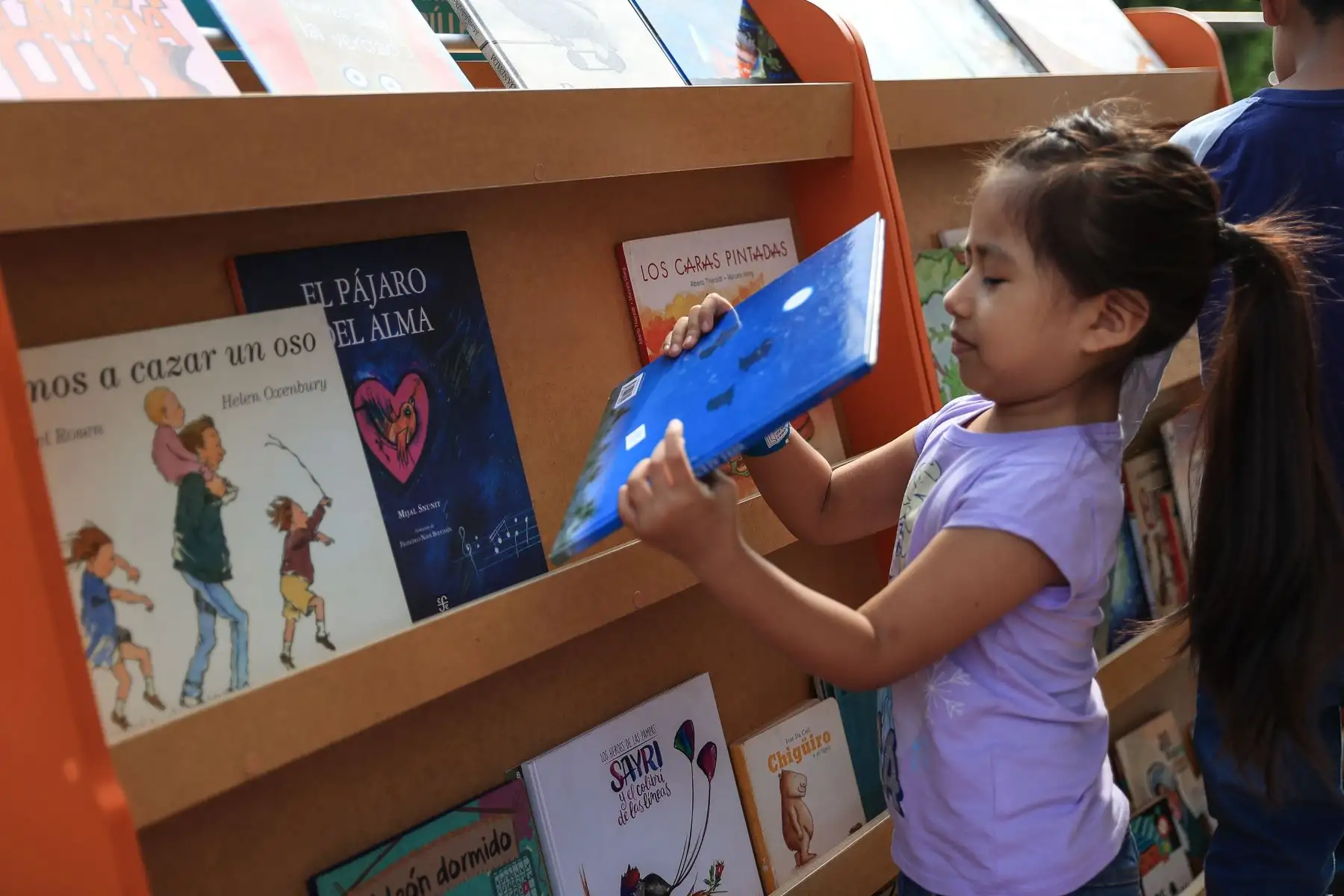 El "Gran Festival del Libro y la Lectura: ¡Un libro te cambia la vida!” se desarrolla en Campo de Marte. Niños, jóvenes y adultos acuden a disfrutar de la lectura. Foto: ANDINA/Jhonel Rodríguez Robles
