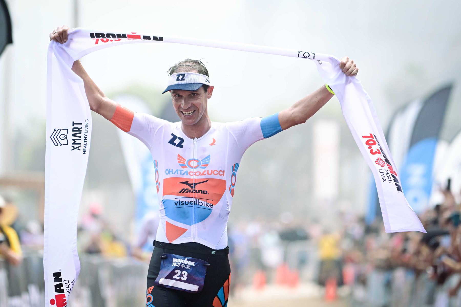 Reinaldo Colucci fue el vencedor del Xmart Healthy Living Ironman 70.3 Lima 2024