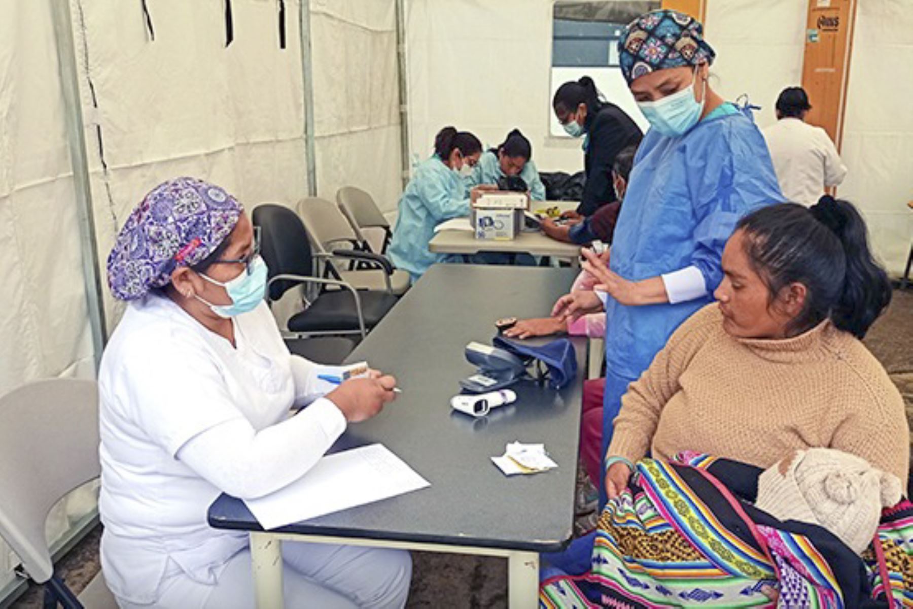 Durante las campañas de salud preventiva se brindaron servicios de laboratorio, odontología, ecografía, tamizaje en salud ocular, consejería en salud sexual y capacitación en caso de sismos. Foto: ANDINA/Minsa