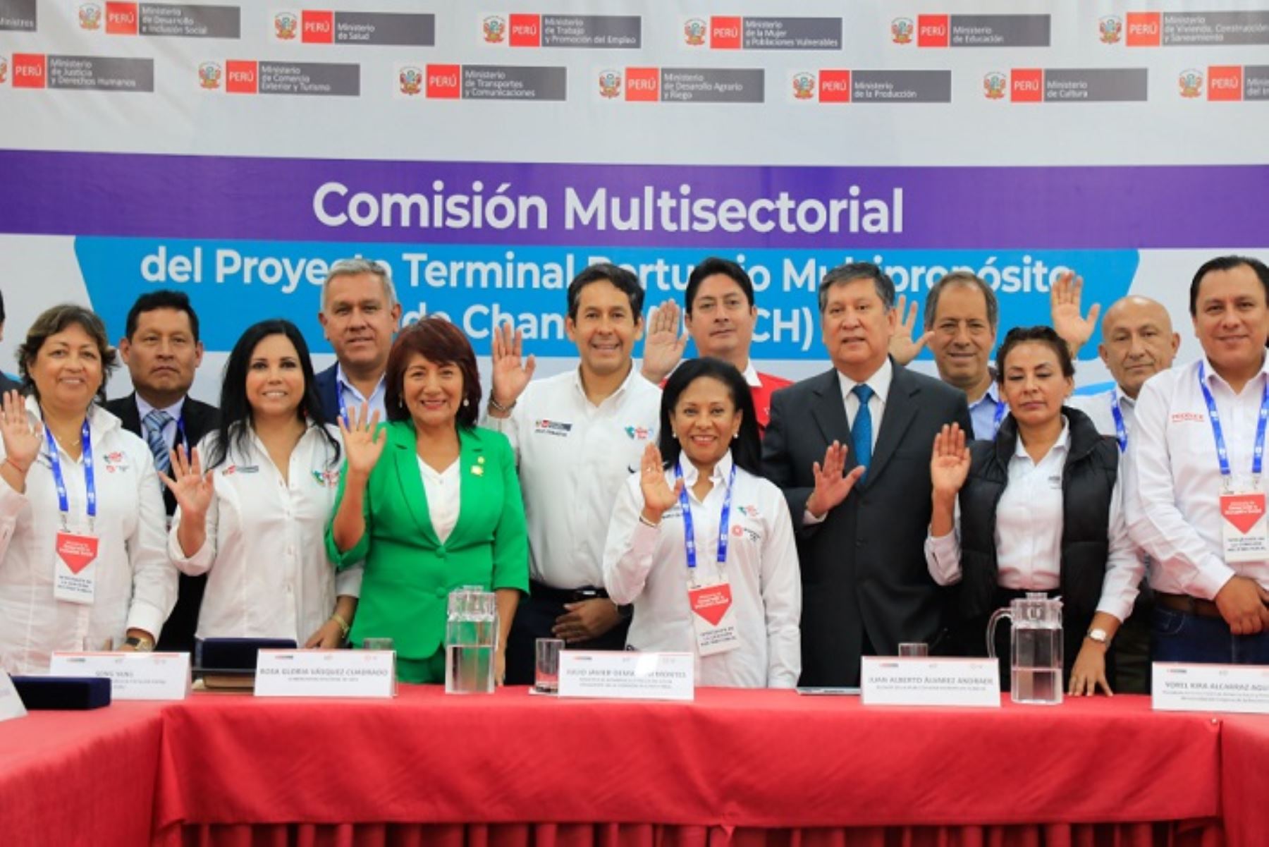 La titular de la Mujer asistió a la instalación de la comisión multisectorial para el desarrollo del megapuerto de Chancay.