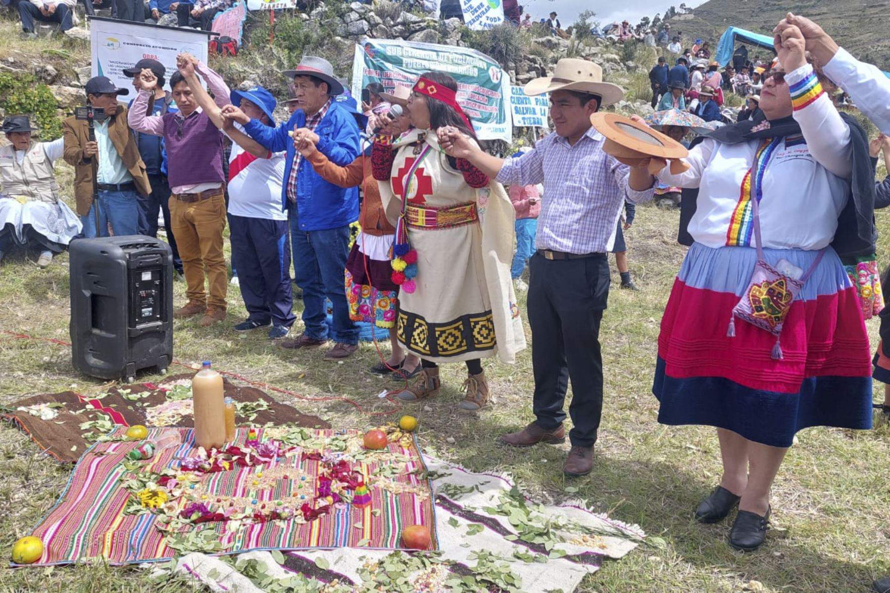 La comunidad campesina de Chongos Alto, en la provincia de Huancayo, rindió homenaje a la madre tierra. Foto: ANDINA/Difusión