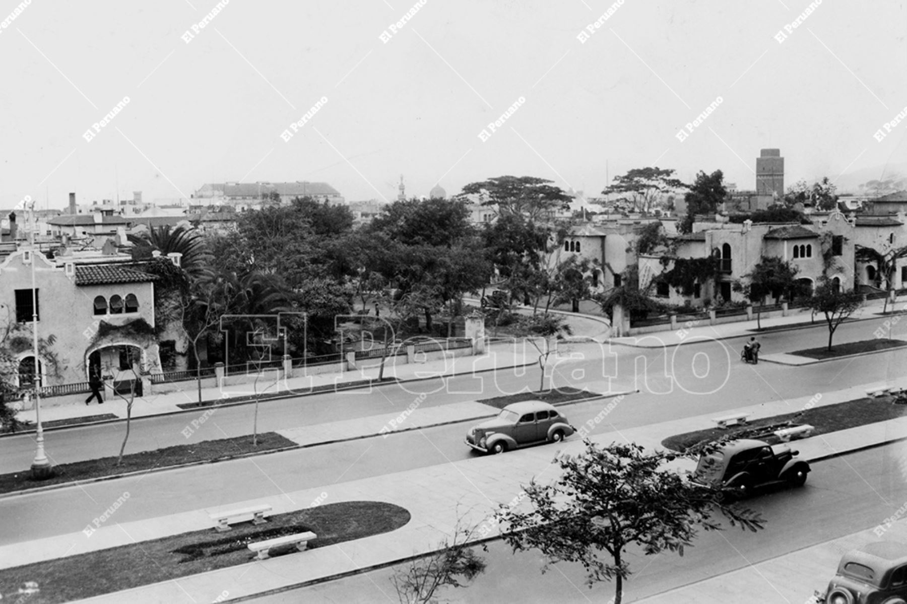 Lima - Década 1940 / Avenida Alfonso Ugarte y la Quinta Boza. Foto: Archivo Histórico de El Peruano