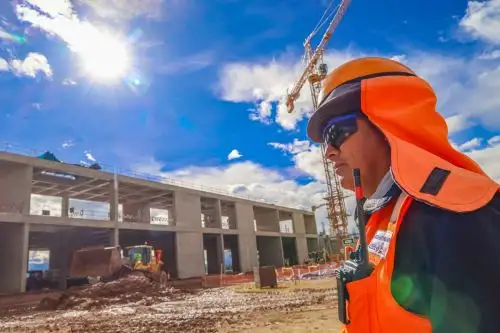 Obras del aeropuerto internacional de Chinchero, en la región Cusco Foto: ANDINA/Difusión