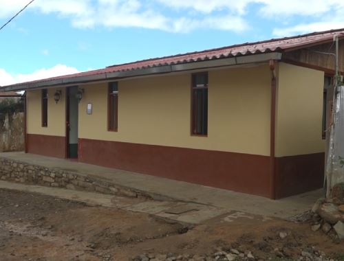 Sencico presentó en el distrito de La Jalca, en Amazonas, un innovador prototipo de vivienda resistente a sismos de gran magnitud. La Jalca fue una de las zonas más afectadas por el terremoto de magnitud 7.5 registrado en noviembre de 2021. ANDINA/Difusión