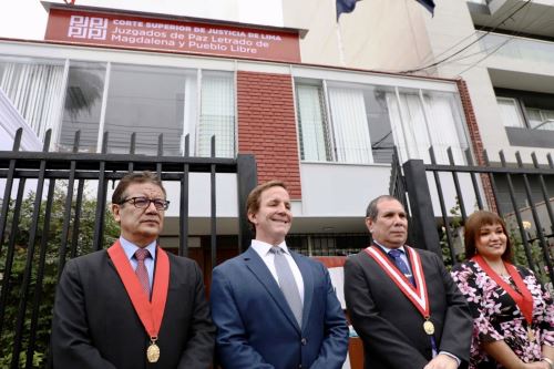 Inauguraron juzgados de paz letrado de los distritos de Magdalena y Pueblo Libre. Foto: ANDINA/Difusión.