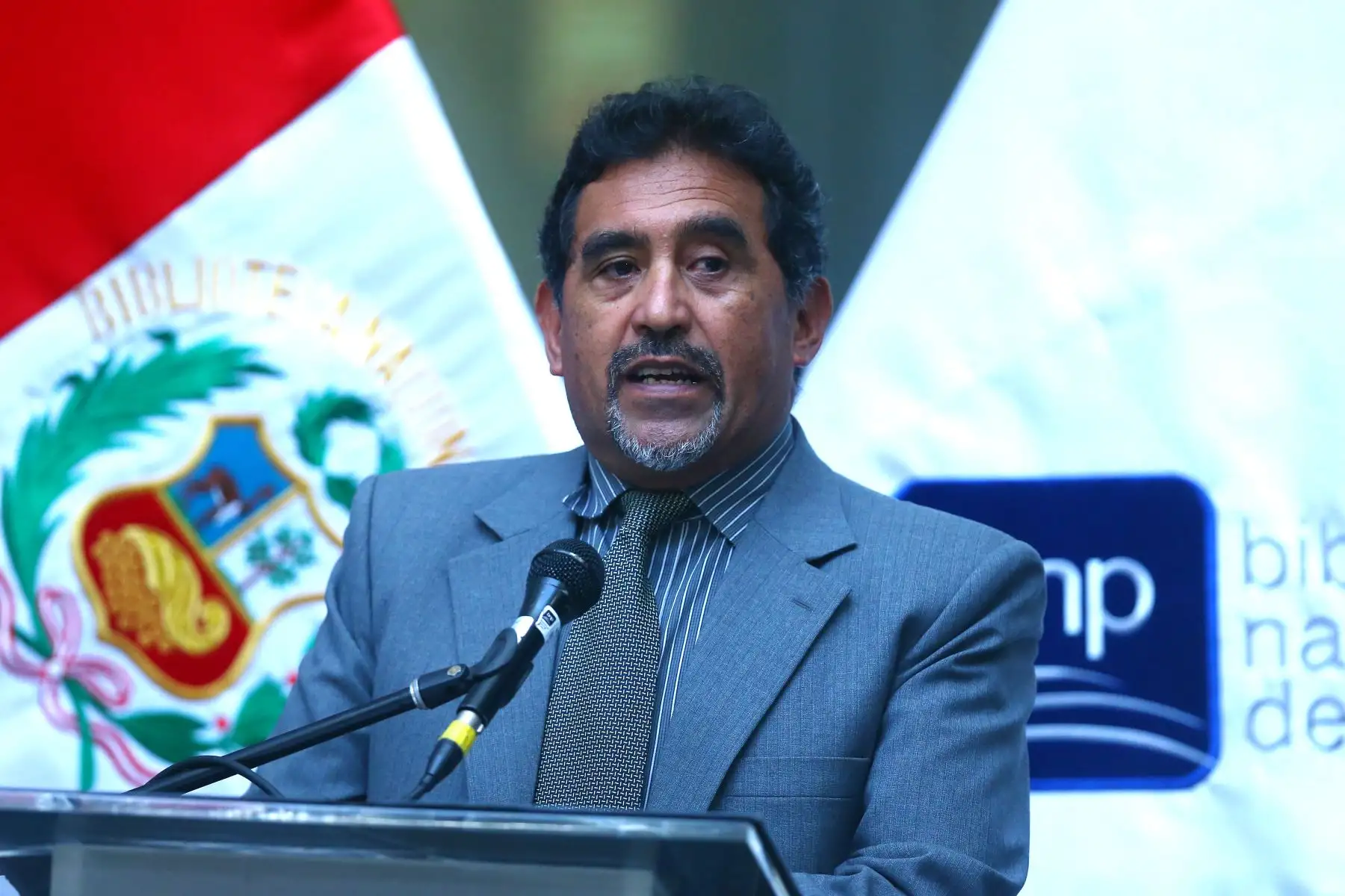 La Biblioteca Nacional del Perú (BNP) organiza  la ceremonia de inauguración de la exposición "Letras peruanas. Un recorrido por nuestro Patrimonio”. Participan en el evento, el jefe institucional de la BNP, Boris Espezúa Salmón; así como autoridades, funcionarios, trabajadores y personalidades vinculadas al mundo de las letras.
Foto: ANDINA/Eddy Ramos