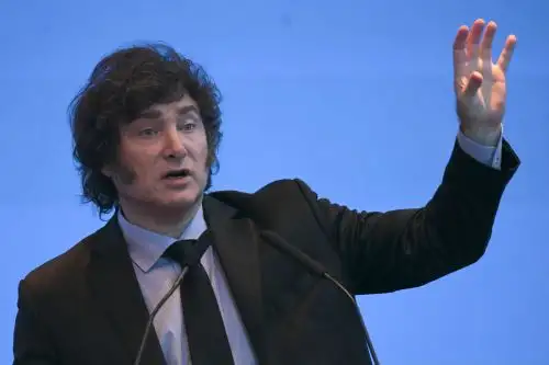 Presidente de Argentina, Javier Milei (imagen de archivo: abril de 2024). Foto: AFP