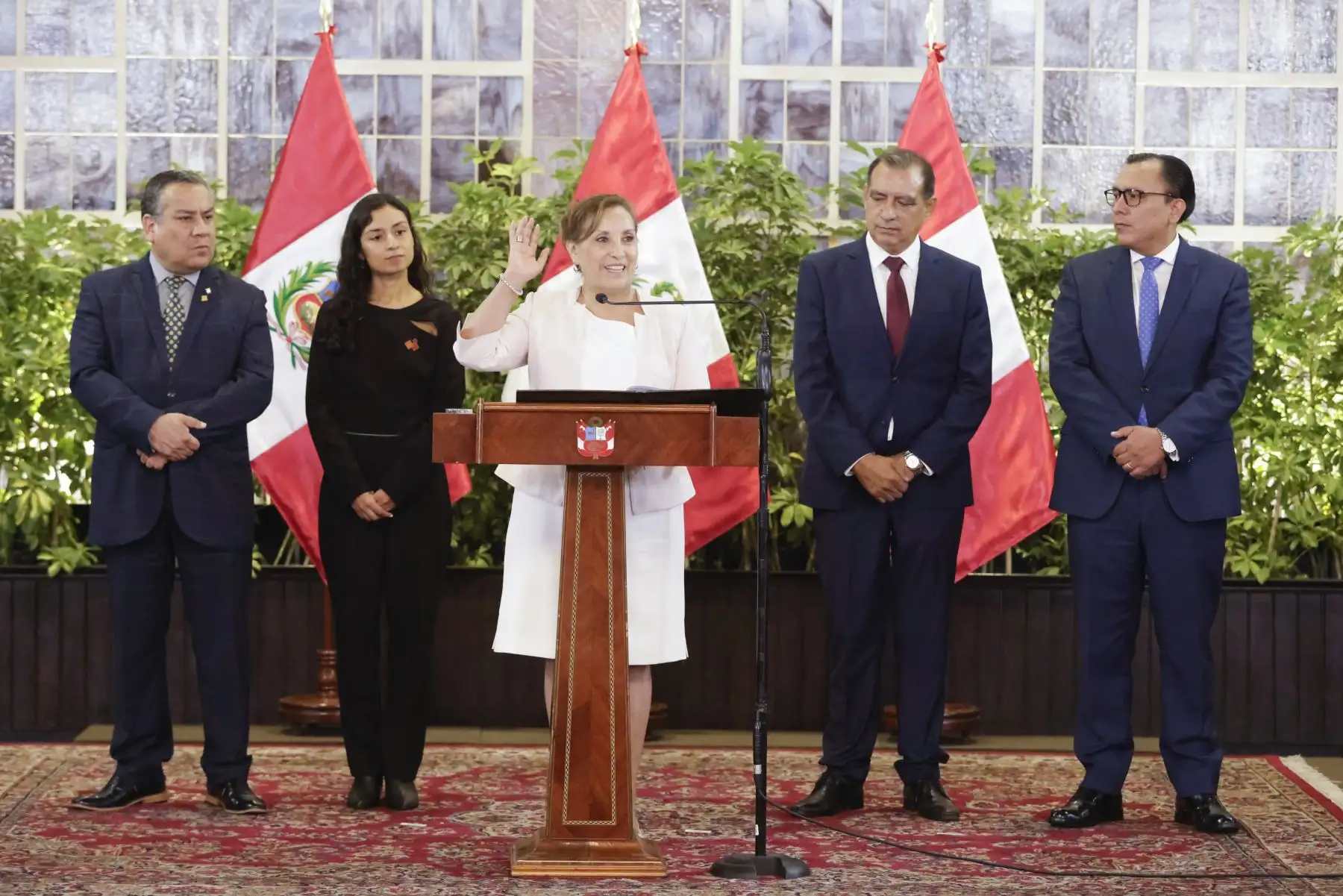 La presidenta de la República, Dina Boluarte, lideró la premiación a los ganadores del programa Programa Nacional de Desarrollo Tecnológico e Innovación (ProInnóvate) del Ministerio de la Producción donde se transifiró un total de 23 millones de soles a más de 460 emprendedores y empresarios peruanos.
Foto: ANDINA/Presidencia Perú