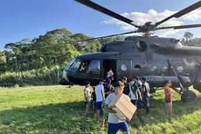 Un helicóptero ecuatoriano se accidentó en la Amazonía con un saldo de 8 fallecidos (imagen referencial). Foto tomada de la cuenta en X - Secretaría de Riesgos Ecuador