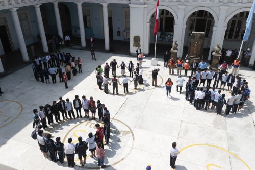 Ministerio de Cultura y Municipalidad de Lima supervisan I Simulacro Escolar 2024