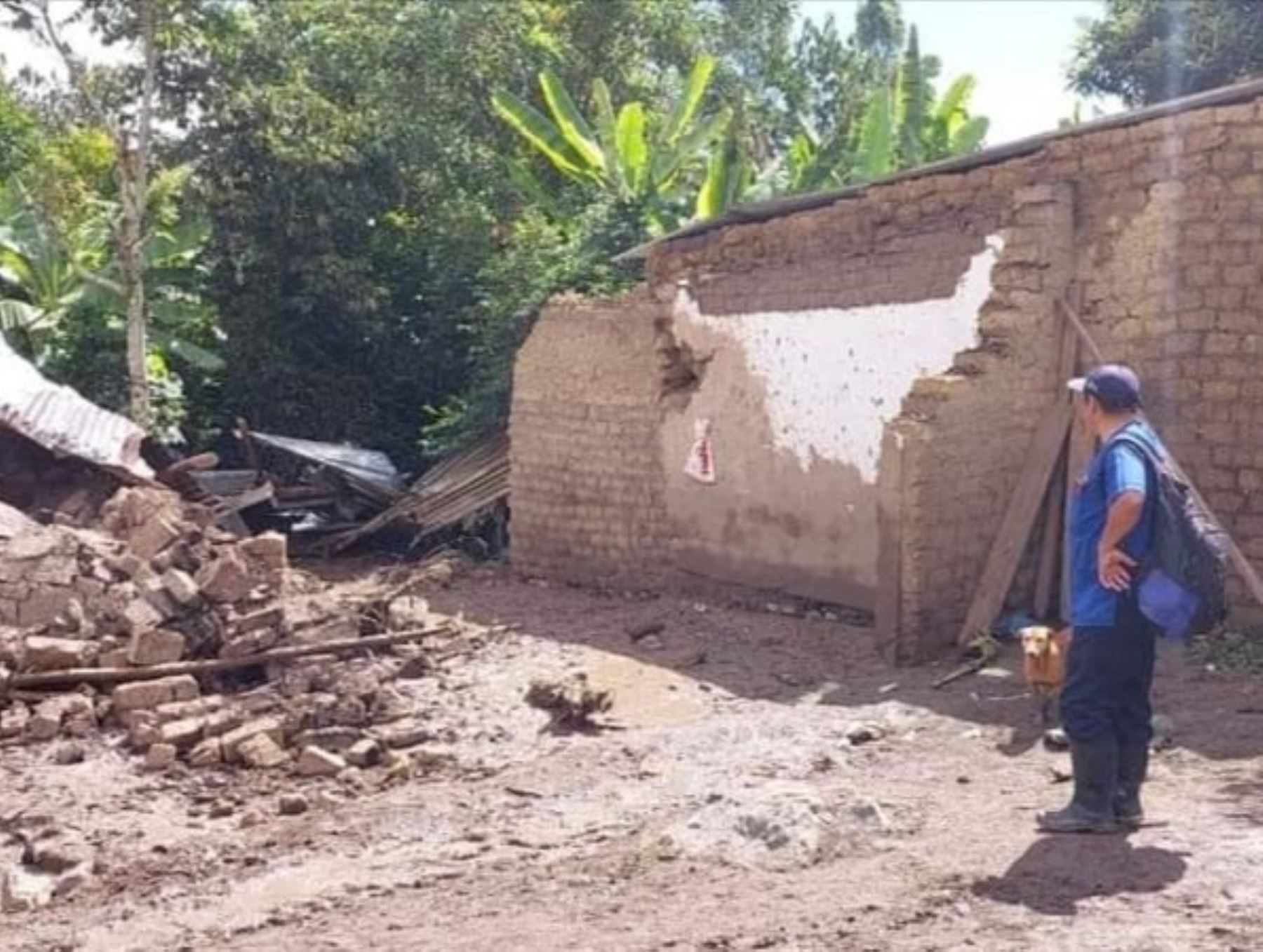 Las lluvias intensas registradas en el distrito de Cañaris, en la sierra de Lambayeque, han causado cuantiosos daños en viviendas y en la infraestructura pública. ANDINA/Difusión