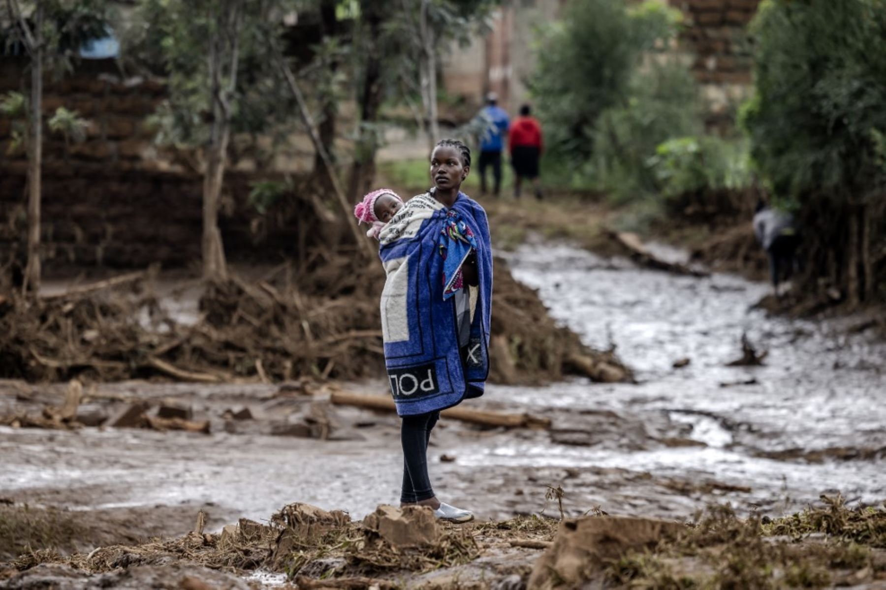 Sin contar este incidente, 76 personas han perdido la vida en Kenia desde marzo debido a las lluvias más intensas de lo habitual que azotan esta región, agravadas por el fenómeno climático de El Niño. Foto: AFP