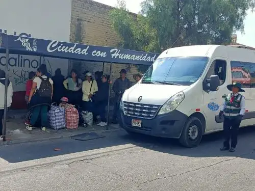 Decenas de devotos y peregrinos de la Virgen de Chapi en Arequipa ya se trasladan a su santuario ubicado en el distrito de Polobaya, para celebrar mañana el día central de la Festividad. Foto: Rocío Méndez