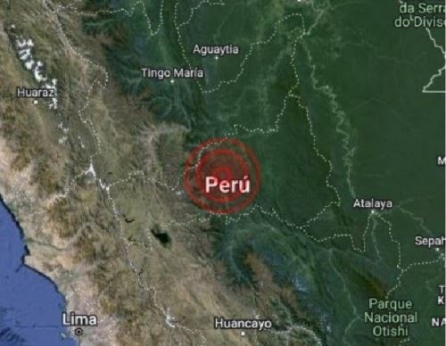 El epicentro del temblor de magnitud 4.1 registrado hoy se localizó cerca de la localidad de Huancabamba, en la selva de Pasco.