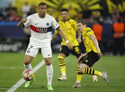 Kylian Mbappé comanda el ataque del PSG ante el Borussia Dortmund por la ida de las semifinales de la Liga de Campeones