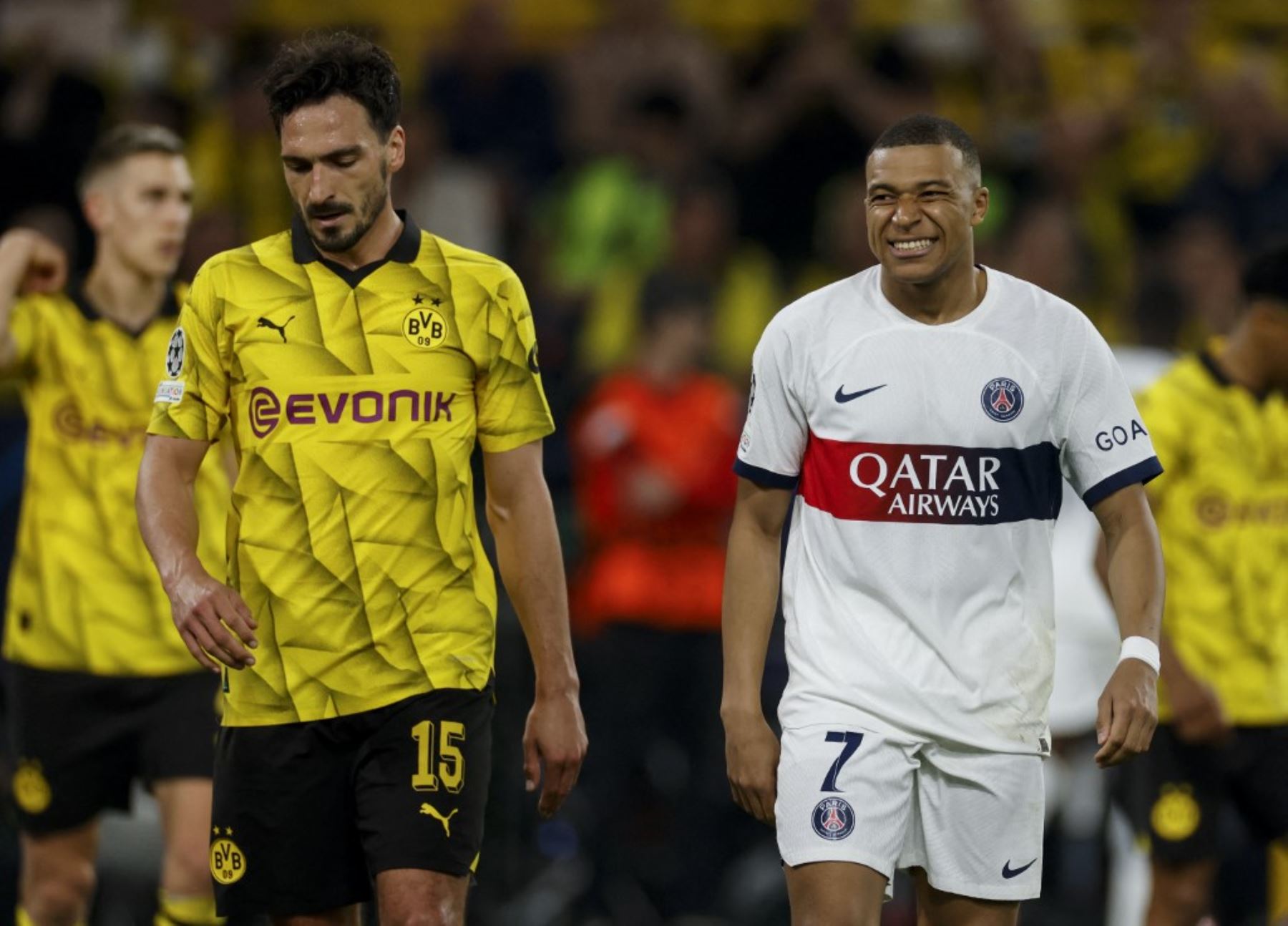 Kylian Mbappé no pudo llevar al PSG al triunfo frente a un Borussia Dortmund que golpeó en la primera semifinal